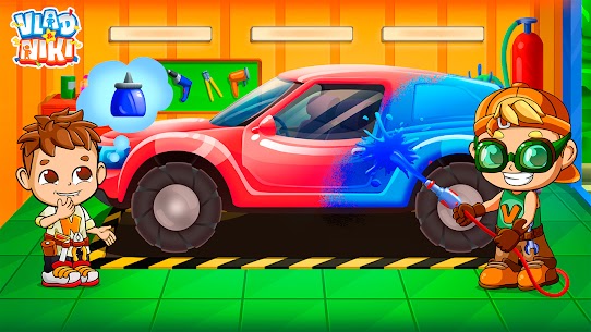 Vlad and Niki Car Service v1.0.8  MOD APK (All Trophies Unlocked) Free For Android 1