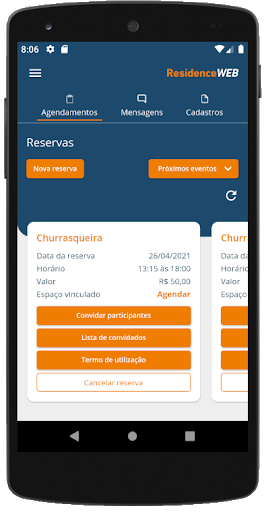 Android application ResidenceWEB screenshort