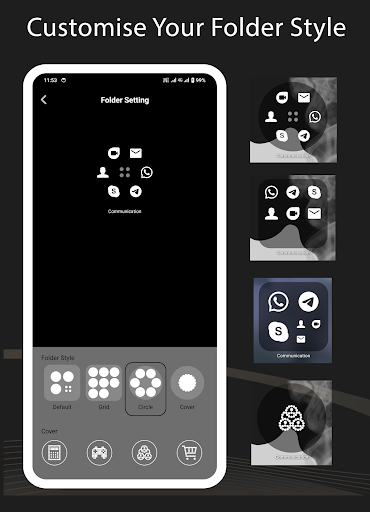 Screenshot of Nil Launcher - Theme, Folder