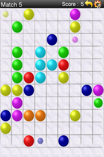 Android application Five Bubbles screenshort