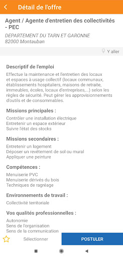 Tarn-et-Garonne Emploi Screen 3