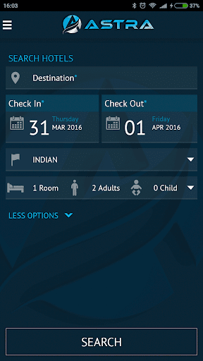 Astra Bookings Screen 3