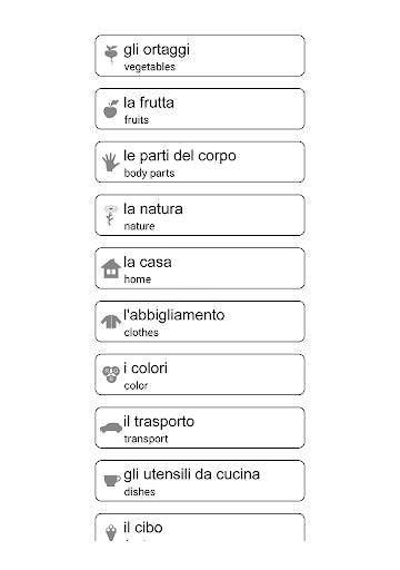 Learn and play Italian words Screen 3