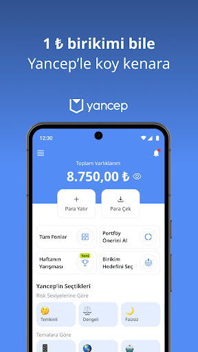 Android application Yancep: Yatırım Fonu & Birikim screenshort