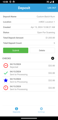 PCSB Bank Deposit XPress Screen 3