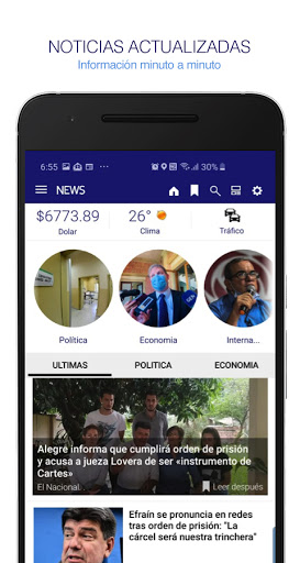 Android application News Paraguay. Noticias y Peri screenshort