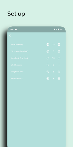 Easydoro: Easy Pomodoro Timer Screen 3