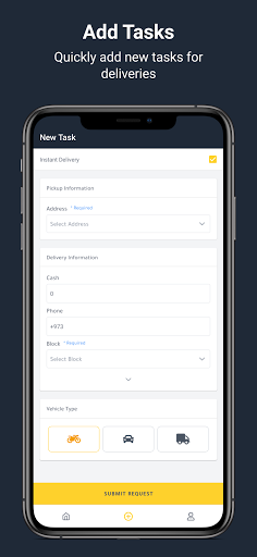 Parcel Delivery Screen 2
