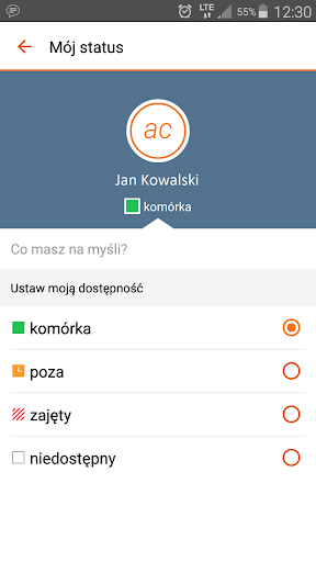 Biznesowy Komunikator Orange Screen 2