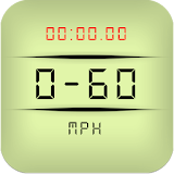 0-60 mph (0-100 km/h) GPS acceleration time icon