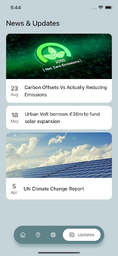 Android application UrbanVolt screenshort