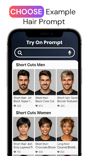 Try Hairstyles-AI Change Color Screenshot 2 - AppWisp.com