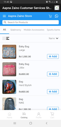 Android application Aapna Zaino Online Shop screenshort