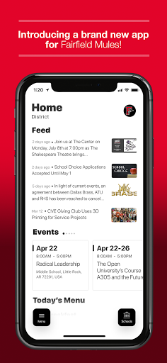 Android application Fairfield Mules screenshort