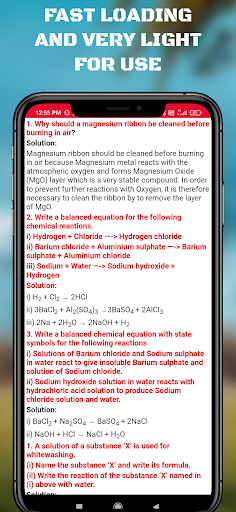 Class 10th Science Solution Screen 3