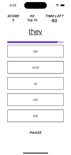 Android application 1000 Words screenshort