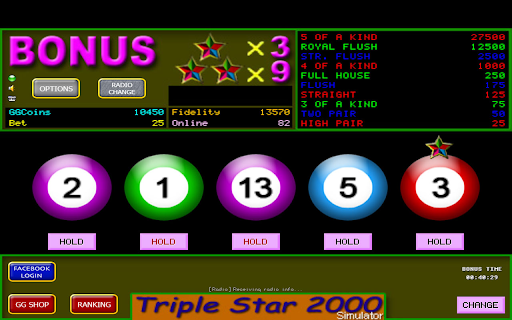 Triple Star Simulator Screen 2