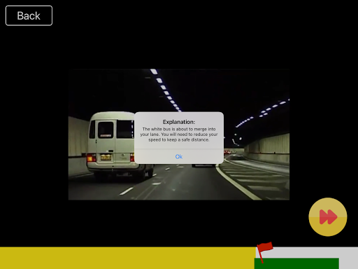 Screenshot of Hazard Perception Test AU 2025
