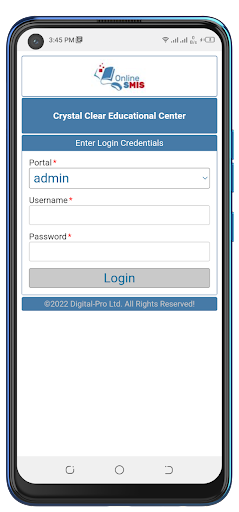 Android application OnlineSMIS screenshort