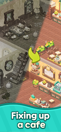 Game screenshot Merge Cat Cafe: Deco apk download