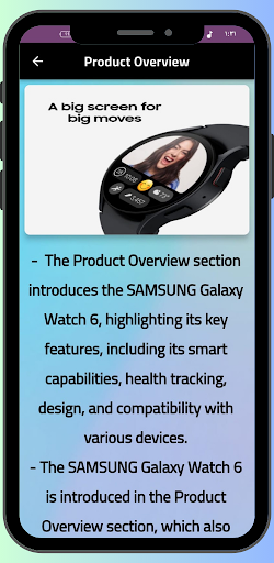 Samsung Galaxy Watch 6 Guide Screen 3