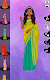 screenshot of Indian Sari dress up