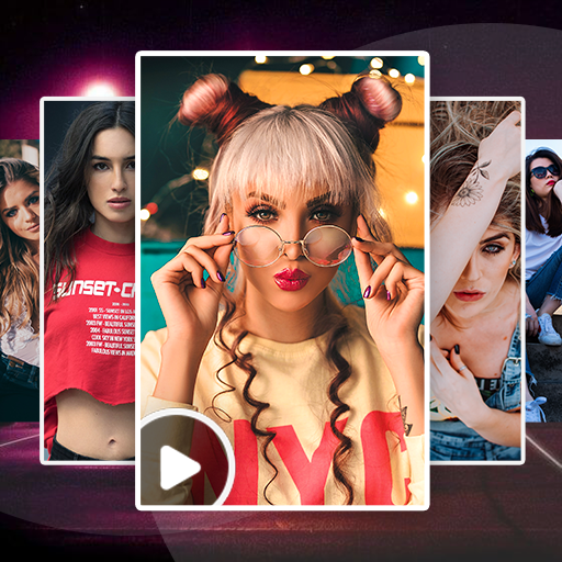 Video maker with photo & music logo