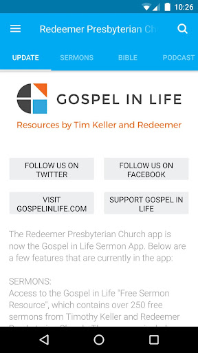 Android application Gospel in Life screenshort