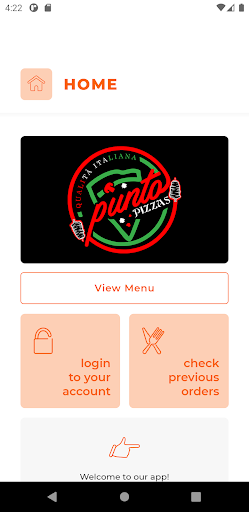 Android application Punto Pizza BL1 screenshort