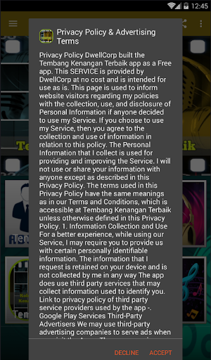 Android application Koleksi Tembang Kenangan screenshort