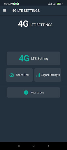 4G LTE Only Mode - LTE Mode Screen 2