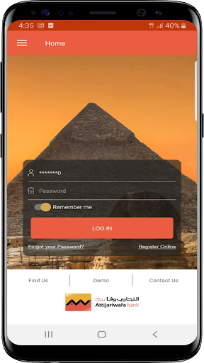 Android application Attijari Mobile Egypt screenshort