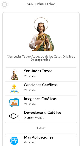 Android application San Judas Tadeo screenshort