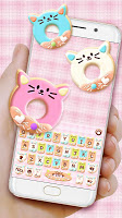 screenshot of Colorful Donuts Button Keyboard Theme