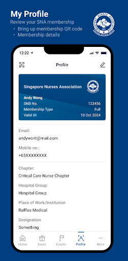 Android application SNA Mobile App screenshort
