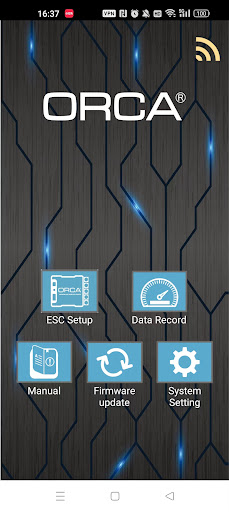 Android application ORCA Blucon screenshort