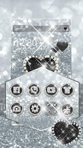 Diamond Love Glitter Theme
