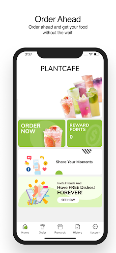 Android application PLANTCAFE screenshort