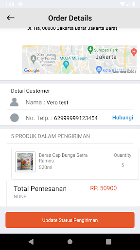 Pod Kitabeli - Driver app Screen 3