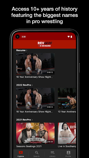 Screenshot of RevPro OnDemand