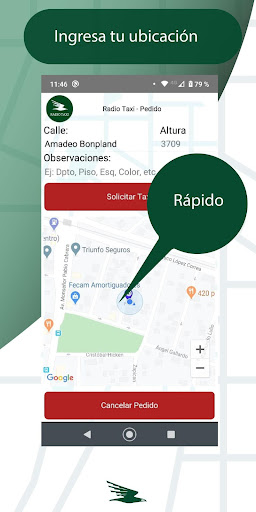 Radio Taxi App Screen 2
