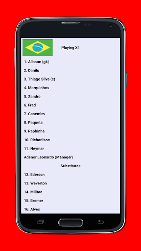 Android application Pick Your Football Team screenshort