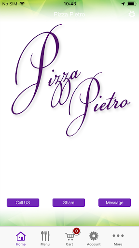 Android application Pizza Pietro Thornhill screenshort