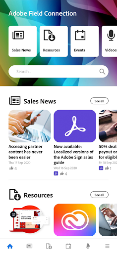 Android application Adobe Field Connection screenshort