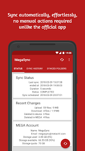 Autosync for MEGA - MegaSync 5.0.27 APK + Mod (Unlimited money) for Android