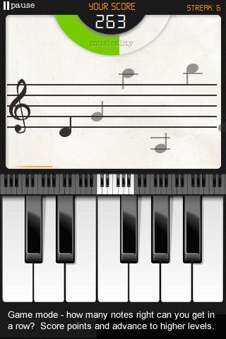 Android application Note Trainer (Sight Reading) screenshort