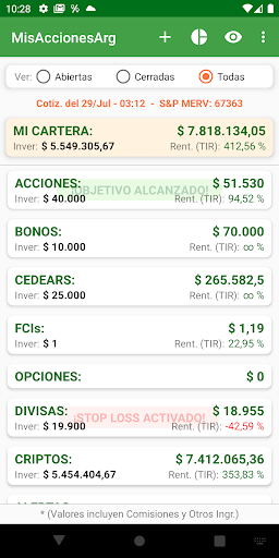 MisAccionesArg Screen 3
