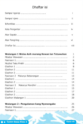 Buku Siswa Kelas 3 Bahasa Jawa Tantri Basa 2016
