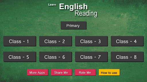 Android application Learn English Reading screenshort