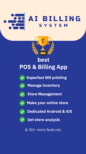 Android application AI Billing System - POS screenshort